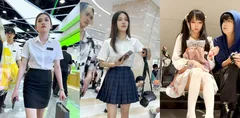 顶点大师 商场抄底多名嫩妹 职业装黑裙下红内裤超级诱惑 低角度全拍清